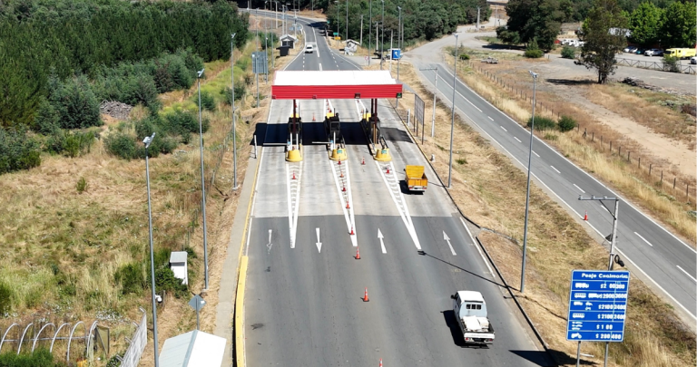 Plaza de Peaje "Chaimávida", actualmente ubicado en Queime, Quillón (Ñuble). Foto: MOP.