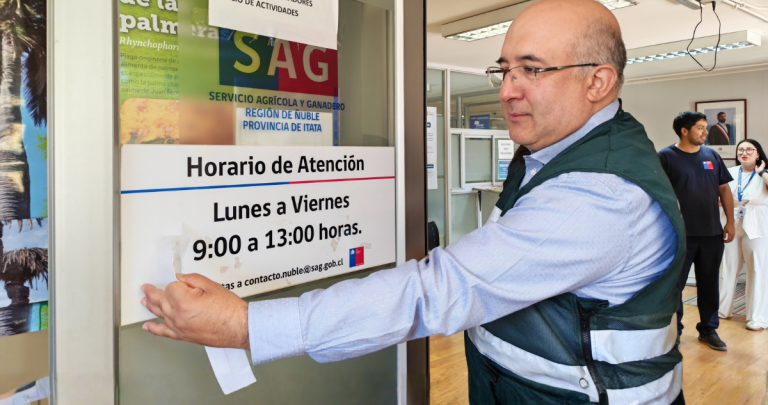 El nuevo horario de atención estará vigente de lunes a viernes. Foto: SAG Ñuble.
