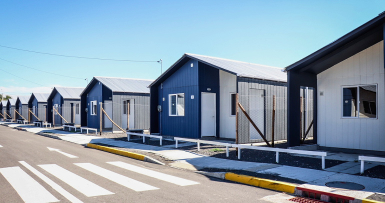 Así son las nuevas casas. Foto: Minvu Ñuble.