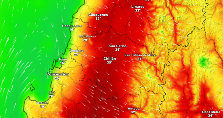 Pronóstico del tiempo para este martes, 20 de enero. Foto: Meteored.