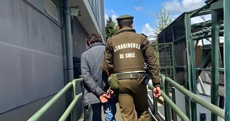 Detención. Foto: Carabineros Ñuble.