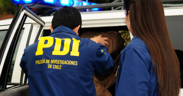 Detención. Foto: PDI Ñuble.