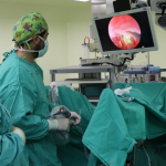 Procedimiento médico. Foto: Hospital de San Carlos.