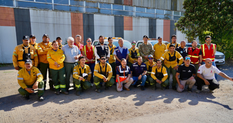 Los brigadistas estarán hasta fin de mes. Foto: Delegación Presidencial Ñuble.