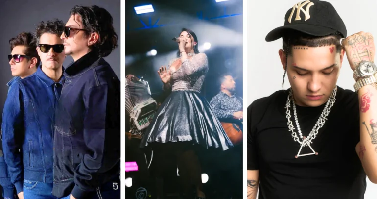 Parte de los artistas contemplados en la parrilla.