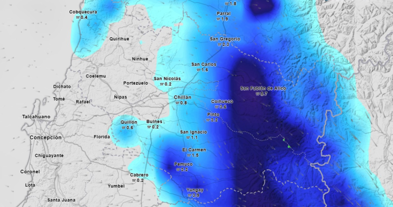 Proyecciones de Meteored para este miércoles, 4 de febrero.