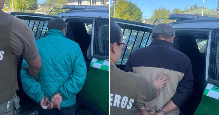 Imágenes de los detenidos: Carabineros Ñuble