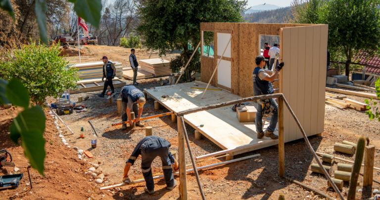 Así va la reconstrucción. Foto: GORE Ñuble