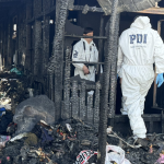 Así quedó el inmueble. Foto: PDI.