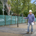 El alcalde visitó los trabajos. Foto: municipio