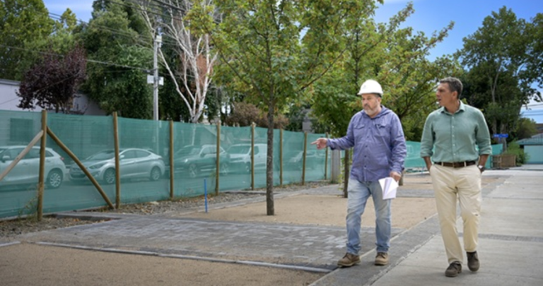 El alcalde visitó los trabajos. Foto: municipio