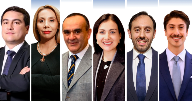 Fotografías oficiales de los 6 primeros seremis del autodenominado "Gobierno de Emergencia".