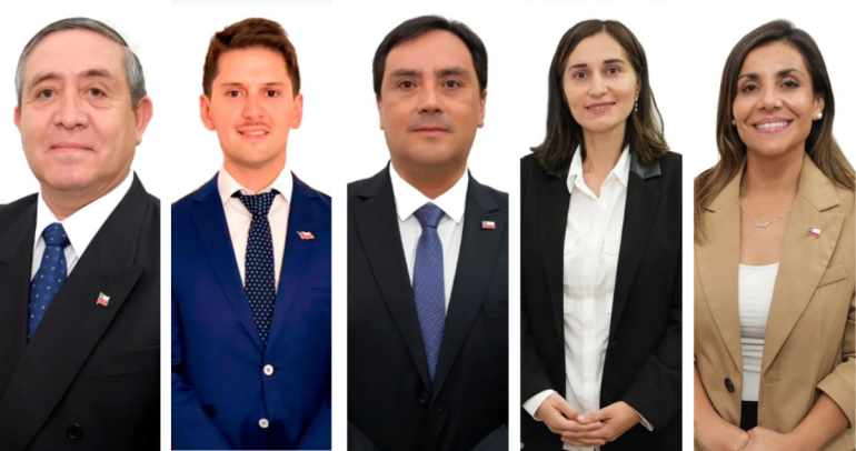 Los 5 nuevos seremis de Kast. Fotos: Instagram