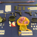 Evidencia de lo incautado. Foto: PDI Ñuble