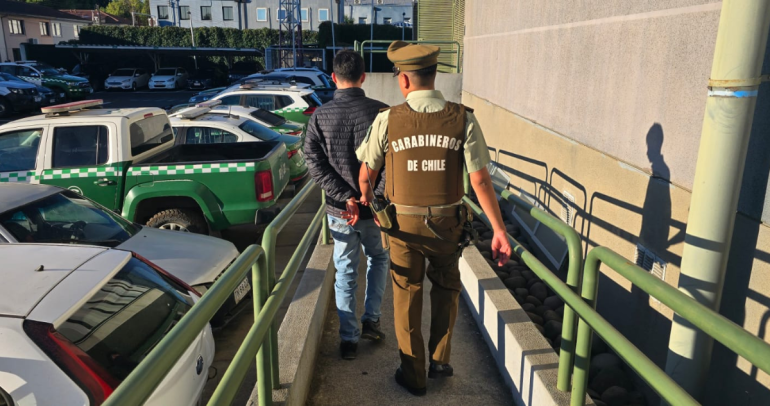 Detención. Foto: Carabineros Ñuble
