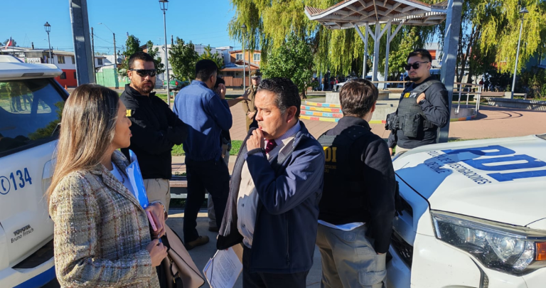 Reconstitución de la escena. Foto: Fiscalía