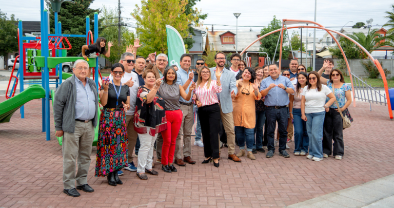 Renovación de la plaza de Villa Pacífico. Foto: GORE Ñuble