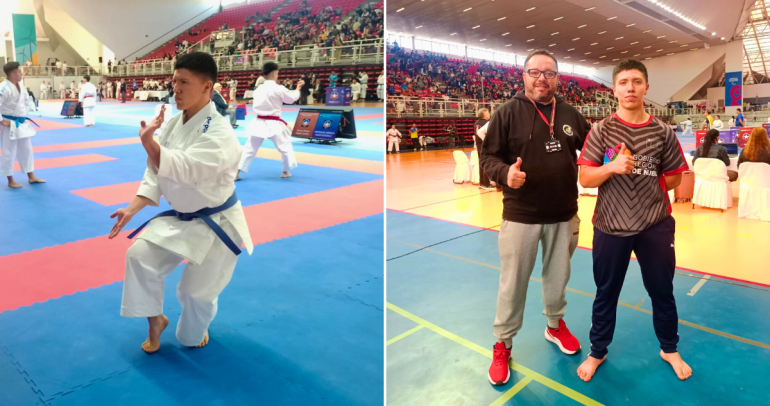 El joven de 20 años compitió en Santiago. Foto: GORE Ñuble