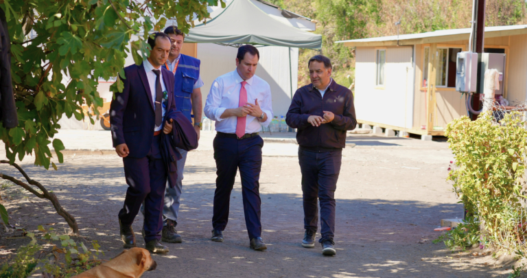 Al medio, el delegado Sepúlveda. Foto: DPR Ñuble.