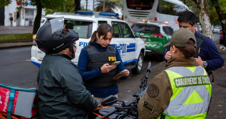 Operativo policial de las policías. Foto: PDI Ñuble