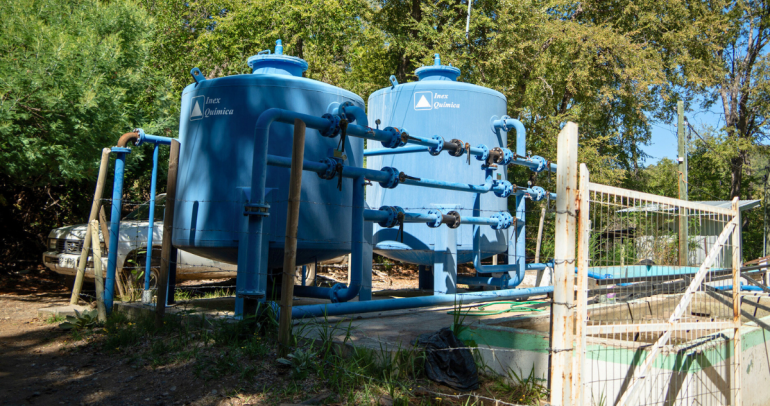 Sistema Sanitario Rural (SSR) Cooperativa de Agua Rural Los Lleuques. Foto: GORE Ñuble
