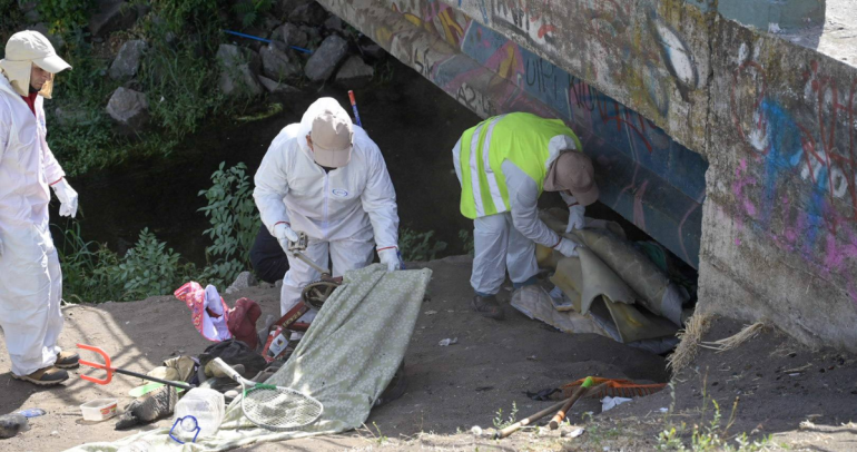 Limpieza del estero. Foto: municipio.