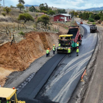 Así se ve el avance en la ruta. Foto: MOP Ñuble.