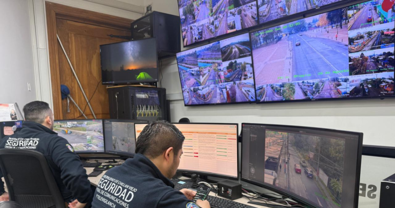 Central de Comunicaciones y Televigilancia. Foto: Municipalidad de Chillán Viejo.
