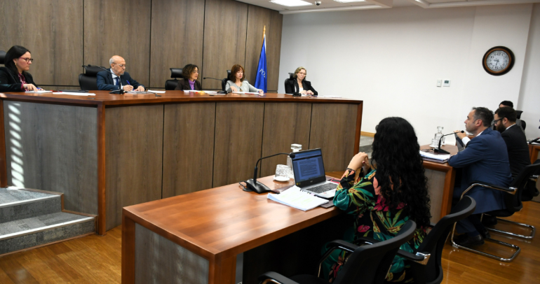 Sesión de la Comisión de Libertad Condicional. Foto: Corte de Apelaciones de Chillán.