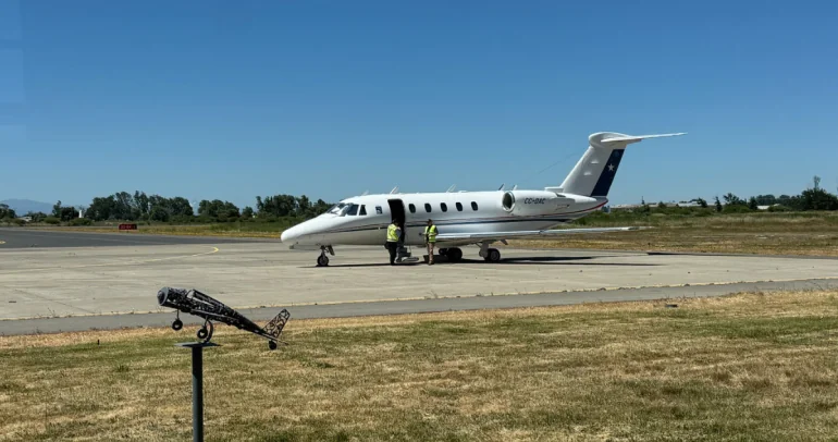 Aeródromo de Chillán. Foto: MOP Ñuble