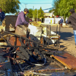 Escombros después del siniestro. Foto: Delegación Presidencial Punilla
