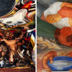 Los murales de la Escuela México fueron hechos por los pintores mexicanos David Alfaro Siqueiros y Xavier Guerrero. Fotos: Municipalidad de Chillán.