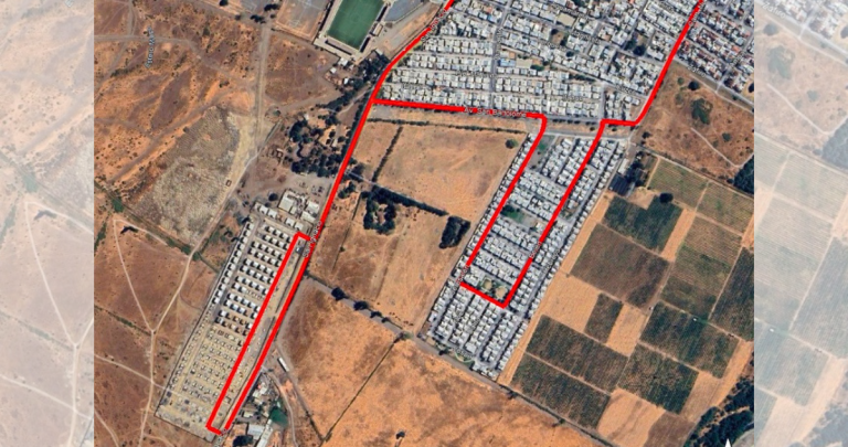 Así luce el recorrido en el mapa. Foto: MTT Ñuble