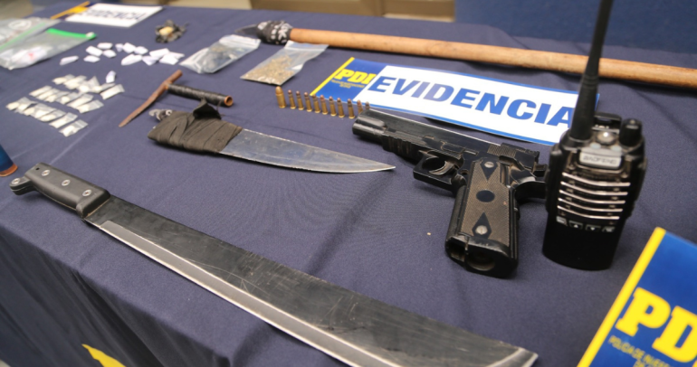 Evidencia de lo incautado. Foto: Fiscalía Ñuble