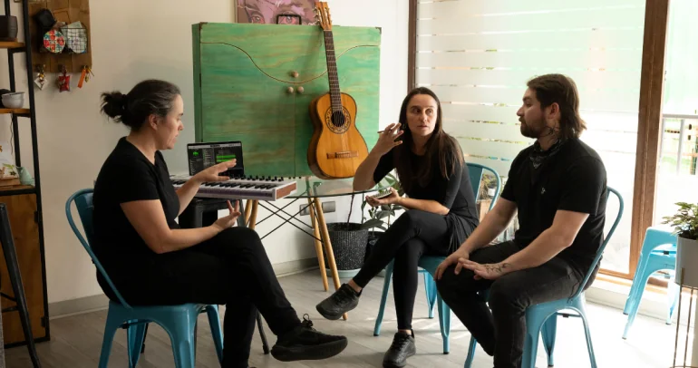 Los artistas a cargo. Foto: Teatro La Compota