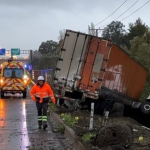Así quedó el vehículo. Foto: MOP Ñuble