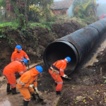 Así se realizan los trabajos. Foto: MOP Ñuble