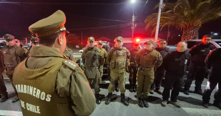 Operativo policial. Foto: Carabineros Ñuble