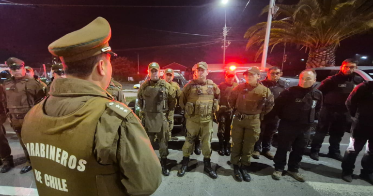 Operativo policial. Foto: Carabineros Ñuble