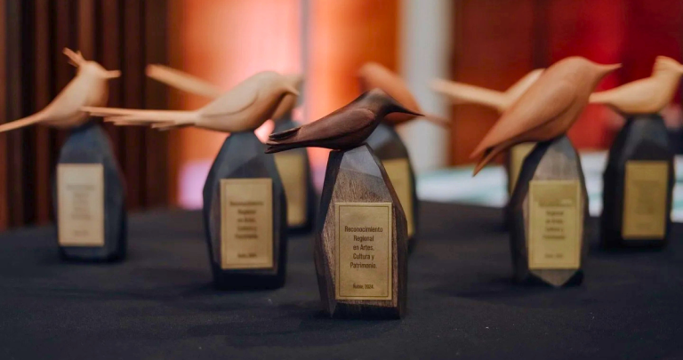 Así se veían los premios en 2024. Foto: Seremi de Cultura.
