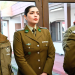 Carabineros visitando el recinto. Foto: municipio.