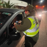 Aplicación de alcotest. Foto: Carabineros Ñuble