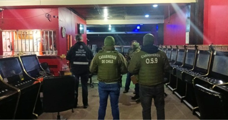 Operativo policial. Foto: Municipalidad de Chillán