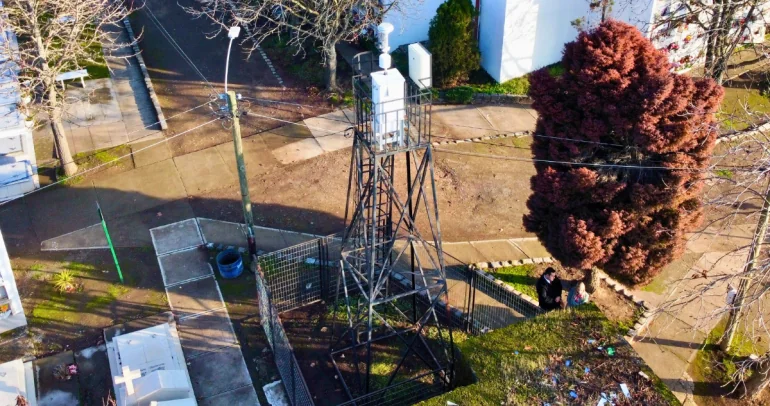 Estación de monitoreo en San Carlos. Foto: Seremi de Medio Ambiente