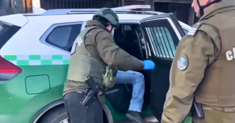 Detención. Foto: Carabineros Ñuble.
