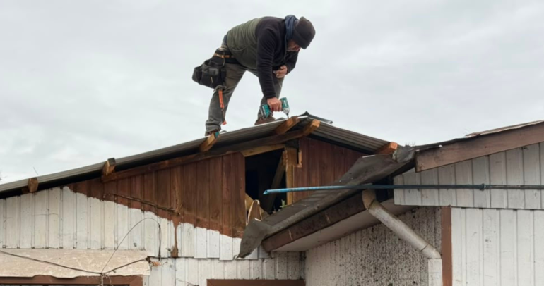 Aplicación de Fichas FIBE en comunas de Ñuble afectadas por tornados e inundaciones. Foto: Mindeso.