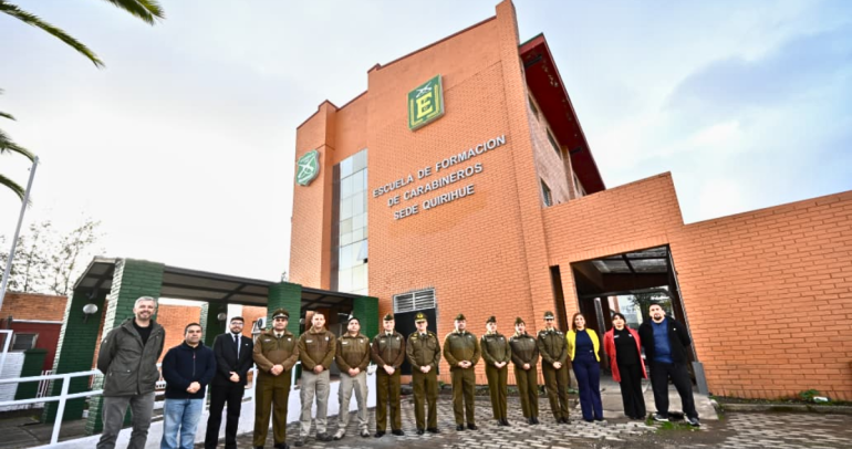 Así avanza la implementación del recinto. Foto: Carabineros.