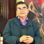 El historiador en un video publicado por la Municipalidad de Chillán Viejo, para el aniversario comunal. Foto: Captura de pantalla.