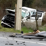 Así quedó la camioneta. Foto: Carabineros Ñuble.