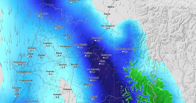Pronostico de Meteored. Imagen: meteored.cl